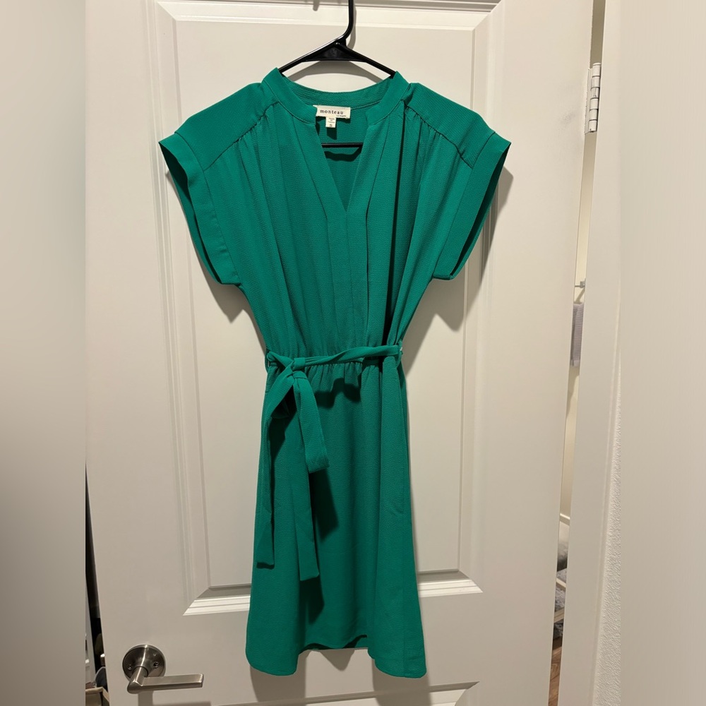 Monteau LA Emerald Green Mini Dress 4-6 small